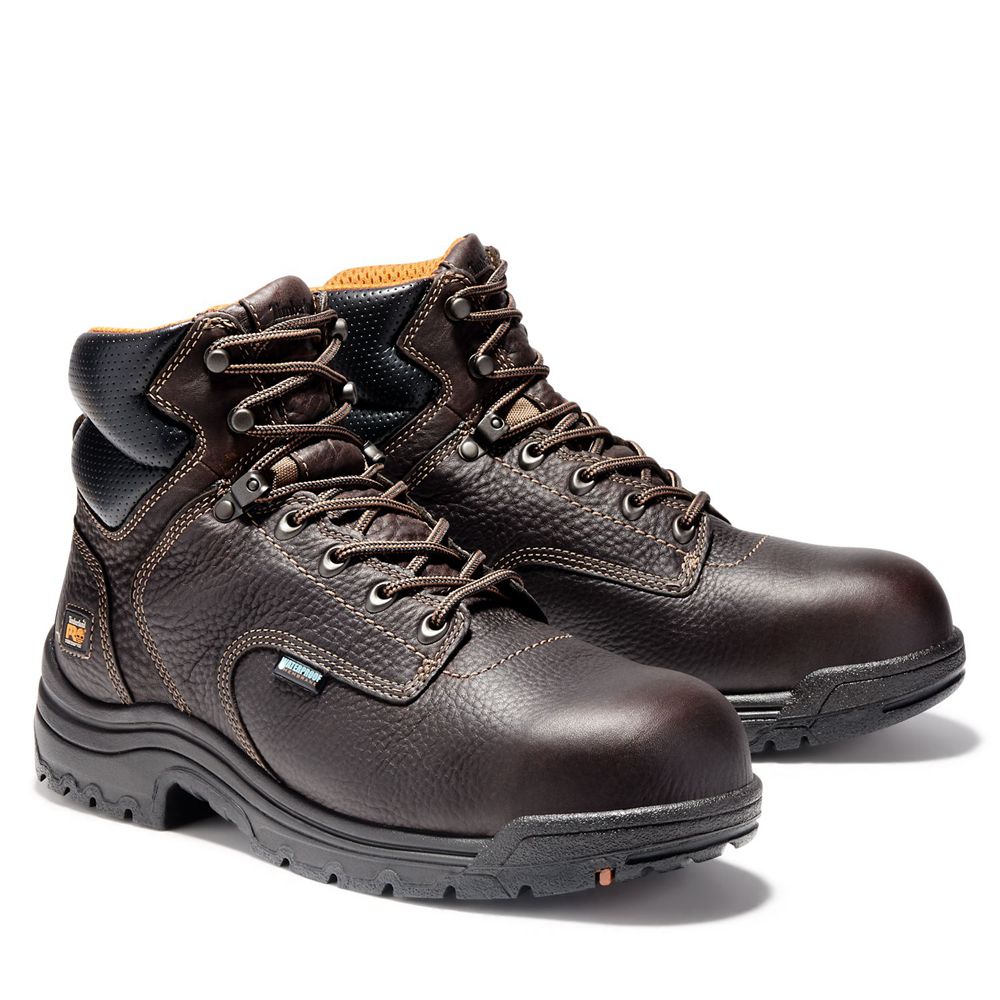 Bocanci De Muncă Timberland Barbati Maro Inchis - Pro® Titan® 6\" Comp Toe - Romania - ROGQTM476